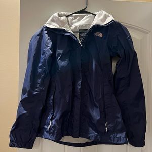 Navy Blue The North Face Rain Jacket in size medium